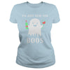 Image of I'M JUST HERE FOR BOOS SHIRT FUNNY HALLOWEEN WINE FOR ADULTS