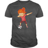 Image of Soccer Shirt for Girls Funny Dabbing Dab Dance Soccer Ball