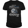 Image of I wear my while blue Cowboys fan