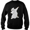 Image of Funny Dabbing Ghost Halloween TShirt Spooky Haunted Dab