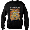 Image of FLIGHT ENGINEER Halloween Shirts My Broom broke T Shirts