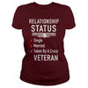Image of Taken By A Crazy Veteran T Shirt