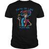 Image of Halloween Skeleton Flowers Skulls Shirt Day of the Dead