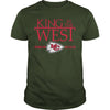 Image of kansas city chiefs West King In The Champions Tshirt