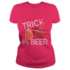 Image of Trick Or Beer Funny Halloween Drinking Distressed T-Shirt