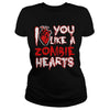 Image of Halloween I like you like a zombie heart Tshirts