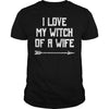 Image of WITCH OF A WIFE - FUNNY COUPLES HALLOWEEN SHIRTS