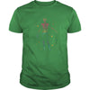 Image of Vintage Rainbow Skeleton Halloween Anatomy Pride Cute Shirt