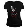 Image of RED BALLOON WE ALL FLOAT DOWN CLOWN HORROR HALLOWEEN T-SHIRT