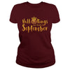 Image of Hallokings are born in september funny halloween tshirt