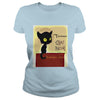 Image of Vintage Tournee du Chat Noir Black Cat Halloween T-Shirt