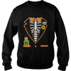 Image of Skeleton Tuxedo Spooky Funny Halloween T-Shirt