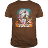 Image of SIBERIAN HUSKY T SHIRT HAPPY HALLOWEEN SHIRT