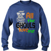 Image of Halloween ghost shirt kids boys all the ghouls love me son shirt