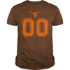Image of Orange Texas Longhorn Bull #00 T-shirt