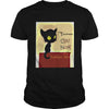 Image of Vintage Tournee du Chat Noir Black Cat Halloween T-Shirt