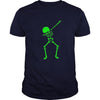 Image of Glow Party Supplies - Halloween Dabbing Skeleton tshirt
