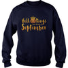 Image of Hallokings are born in september funny halloween tshirt