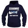 Image of Seahawks Just Hate Us T-shirt, Seahawks Just Hate Us Hoodies
