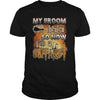 Image of GUITARIST Halloween Shirts My Broom broke T Shirts