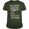 Image of Taken By A Crazy Veteran T Shirt