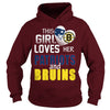 Image of This Girl Loves her Patriots And Bruins TShirt