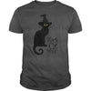 Image of black cat magic witch halloween