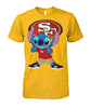 Image of San Francisco 49ers Cute Stitch Collection T-shirt 2018