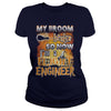 Image of FLIGHT ENGINEER Halloween Shirts My Broom broke T Shirts