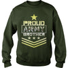 Image of Military Proud US Army Brother Veteran U Men’s Baseball T-Shirt