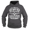 Image of Men's I'm A Grumpy Old Air Force Veteran My Level Of Sarcasm