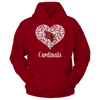 Image of Saginaw Valley State Cardinals - Lace Heart Logo