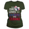 Image of This Girl Loves Her Rangers And Texans TShirt