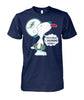 Image of Miami Dolphins - Cute Snoopy T-shirt