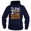 Image of My Broom Broke Now Raise Bees Halloween TShirts