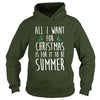 Image of All I Want For Christmas Is For It To Be Summer T-Shirt
