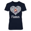 Image of UIC Flames - Lace Heart Logo