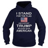 Image of I stand for the flag and support Trump T-shirt