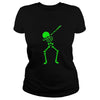 Image of Glow Party Supplies - Halloween Dabbing Skeleton tshirt