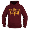 Image of Halloqueens are born in august funny halloween tshirt