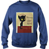 Image of Vintage Tournee du Chat Noir Black Cat Halloween T-Shirt