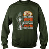 Image of HALLOWEEN I WILL DRINK WINE HERE OR THERE I WILL DRINK WINE EVERYWHERE