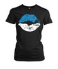 Image of Detroit Lions - Two Coloured Lipstick T-shirt