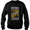 Image of Future Zombie Hunter Funny Halloween Distressed T-Shirt
