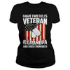 Image of I Have Two Titles Veteran And Grandpa T-shirt