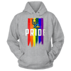 Image of Grunge LGBT Pride Flag - University of Delaware Blue Hens