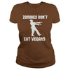 Image of Halloween - Zombies Don't Eat Vegans Funny Halloween