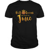 Image of Halloqueens are born in june funny halloween tshirt