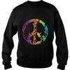 Image of Colored nature animal peace sign