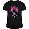 Image of Halloween Kung Fu Skeleton Baby Maternity T-Shirt